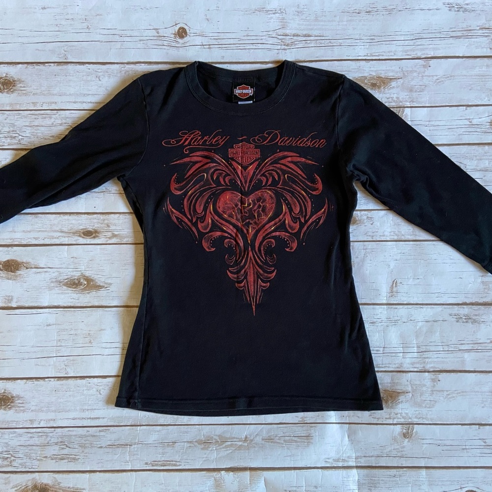 Harley Davidson womens long sleeve top